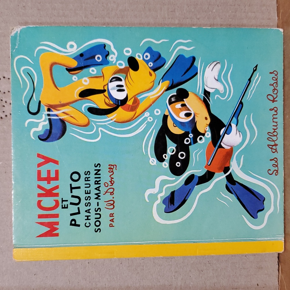 🇫🇷 Mickey et Pluto Chasseurs Sous-Marins 1965 Walt Disney